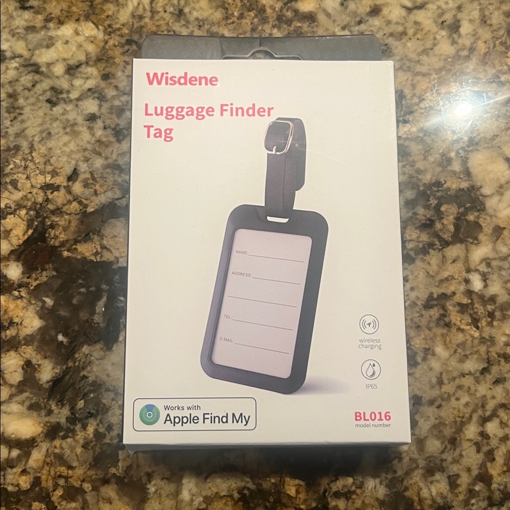 Wisdene Black Luggage Finder Tag